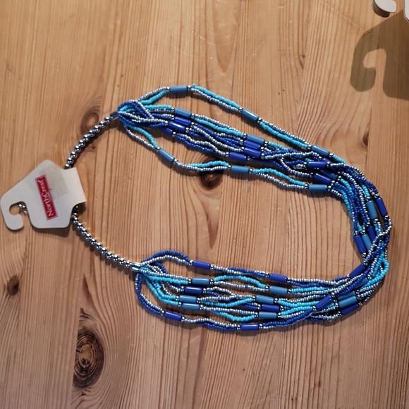 Matching blue and turquoise jewelry set - Picture 3 of 6